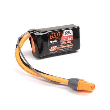 Spektrum SPMX1051 Smart G2 Trail Pro 650mah 3S 11.1V 50C LiPo Battery with IC2 Connector